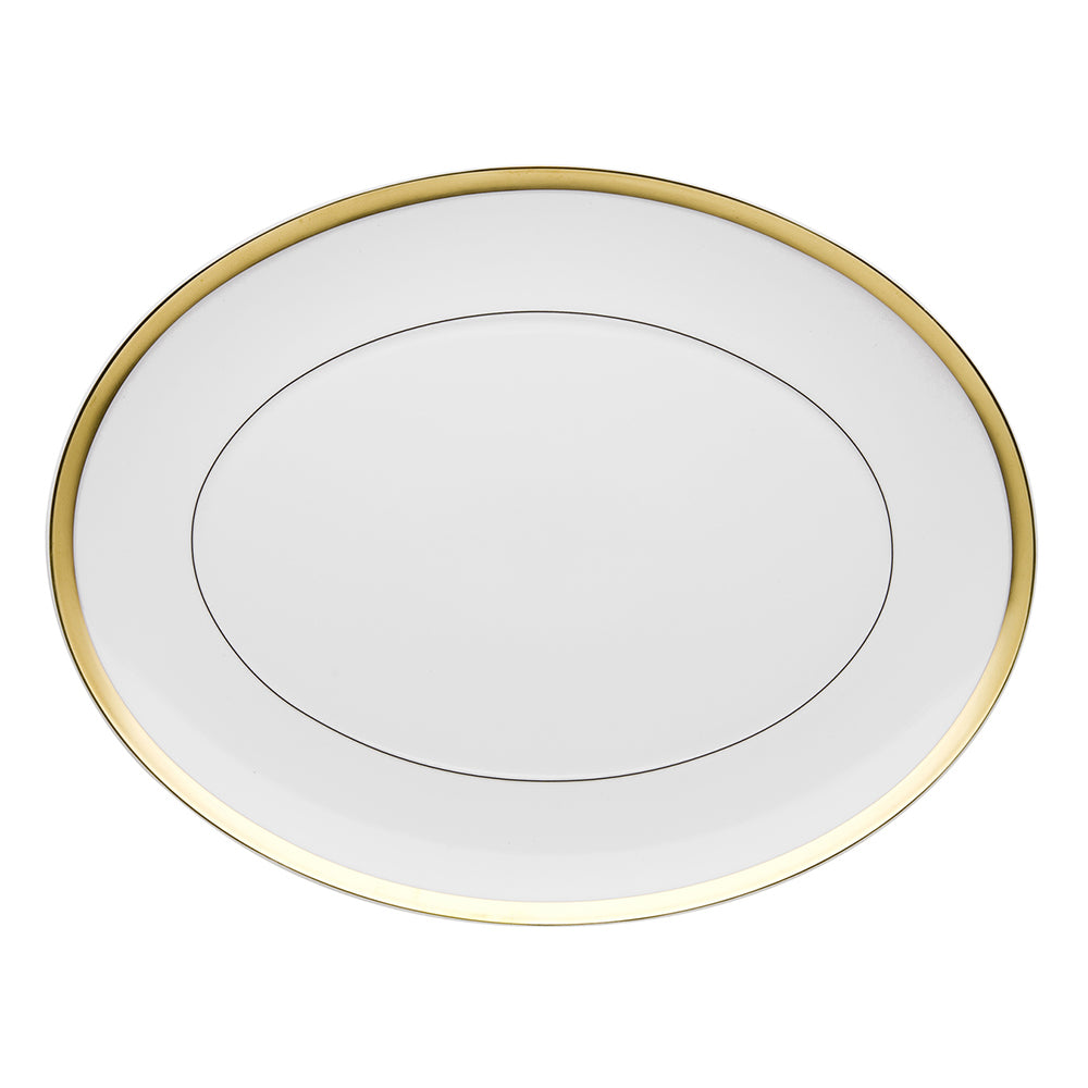 Porcelain Platter, 16.1 inches, Domo Gold - VISTA ALEGRE