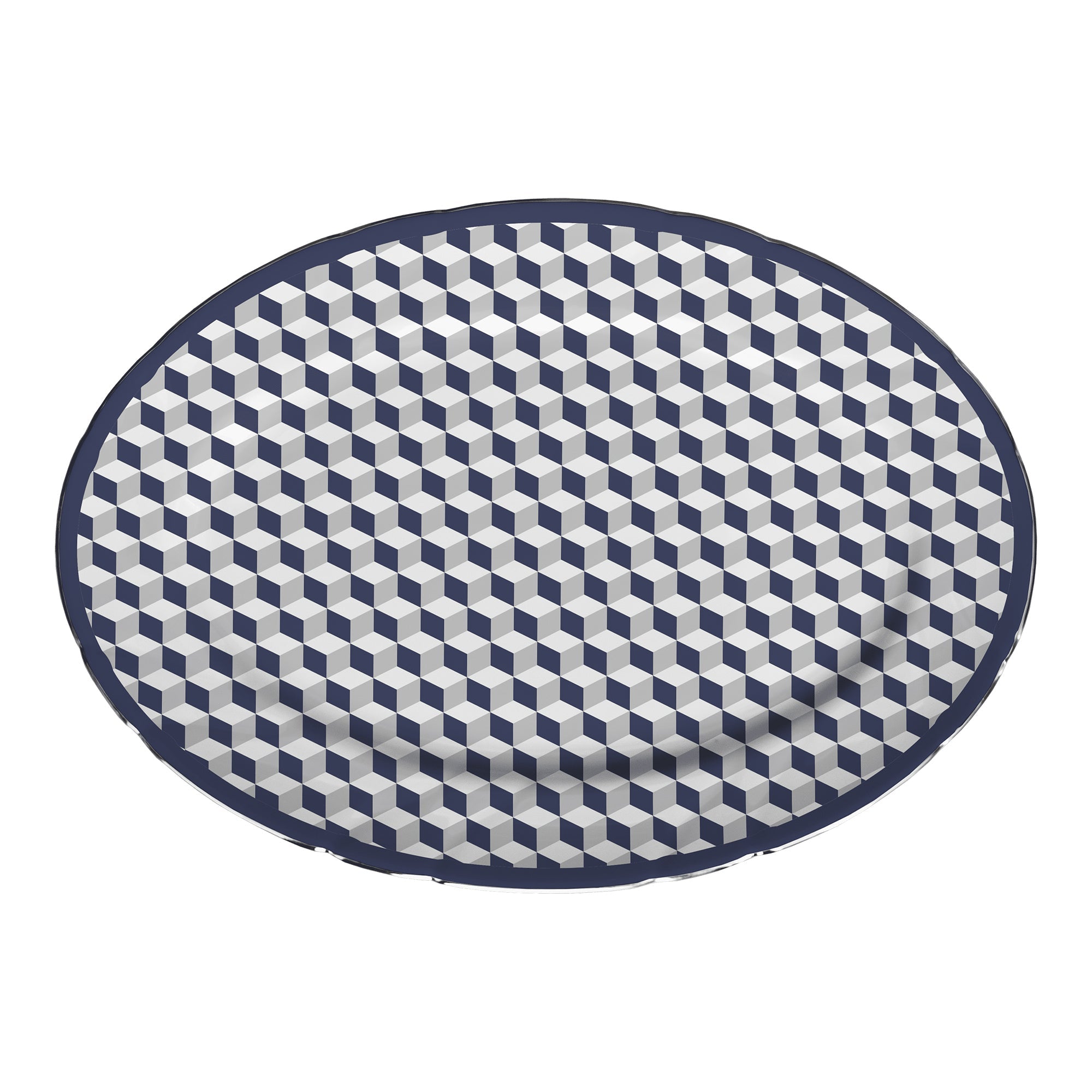 Oval platter, porcelain, 14.17 inches, Versailles - BACI MILANO