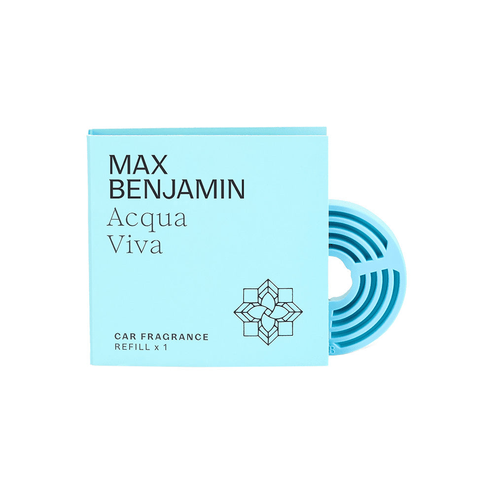 Refill for car air freshener, Acqua Viva, Car Fragrance - MAX BENJAMIN
