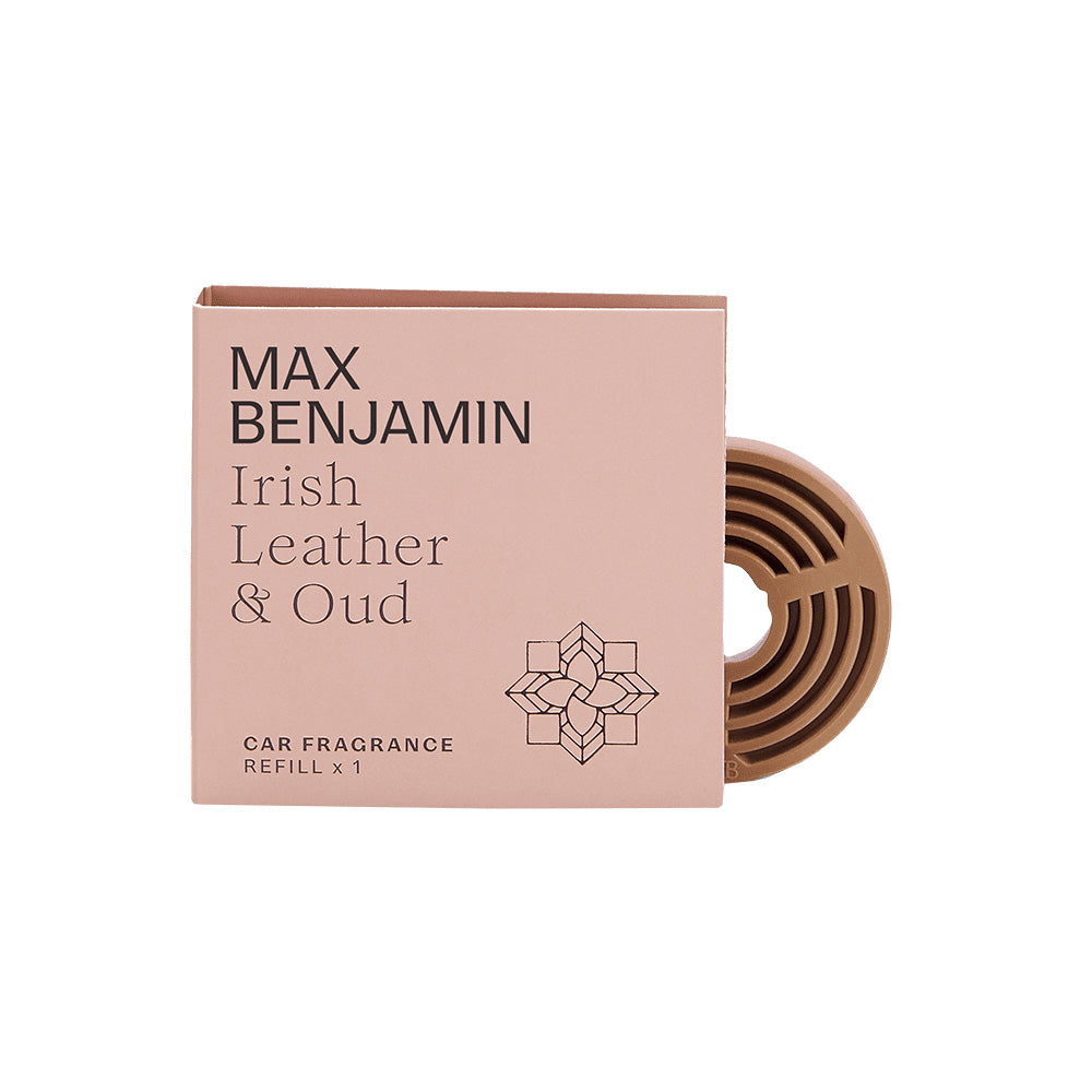 Refill for car air freshener, Irish Leather & Oud, Car Fragrance - MAX BENJAMIN
