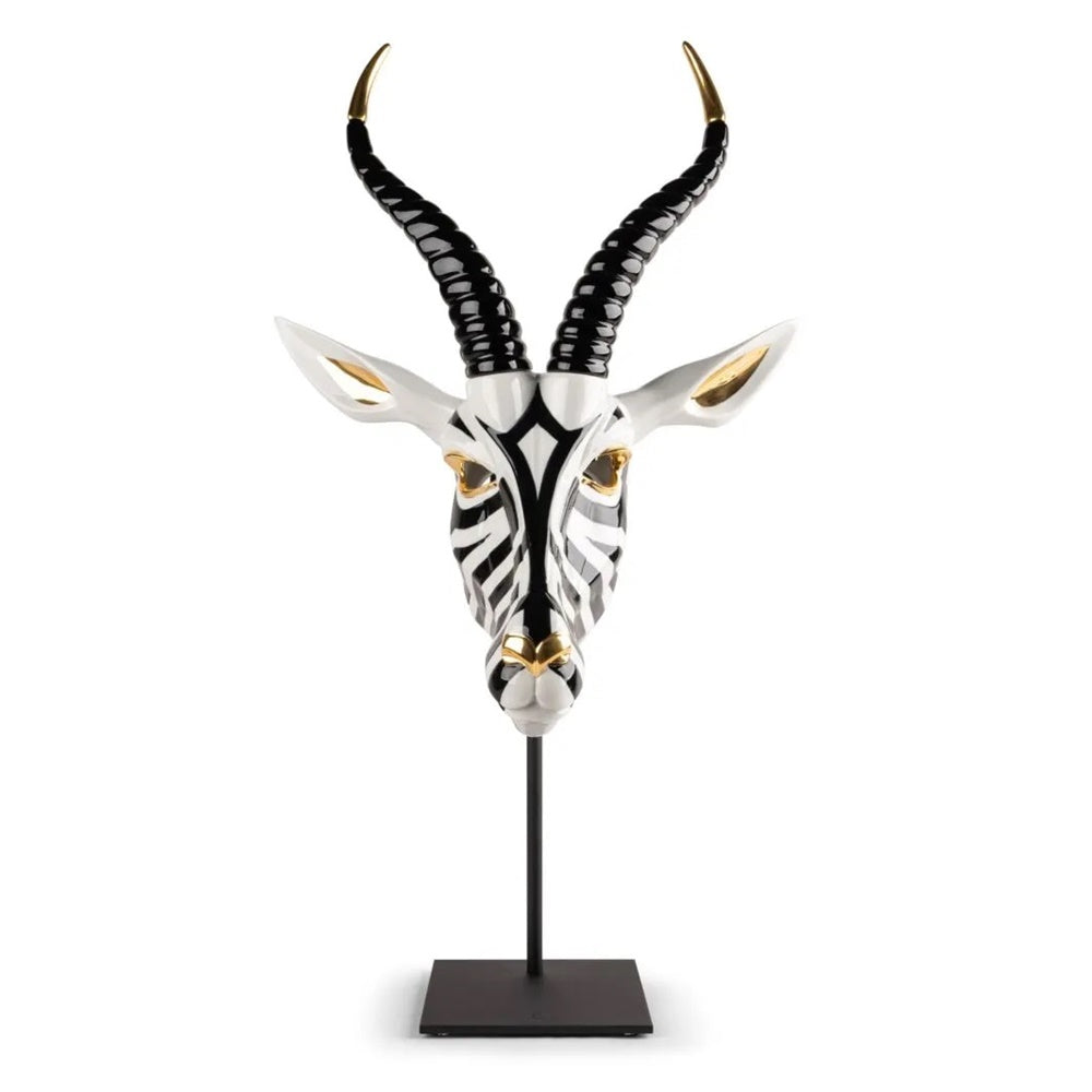 Sculpture Antelope Mask by Jose Luis Santes - LLADRO