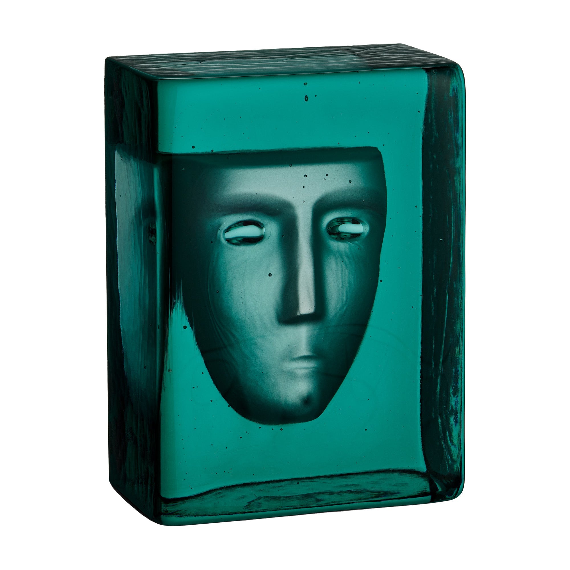 Azur Frost Sculpture, Petrol Blue by Bertil Vallien - KOSTA BODA