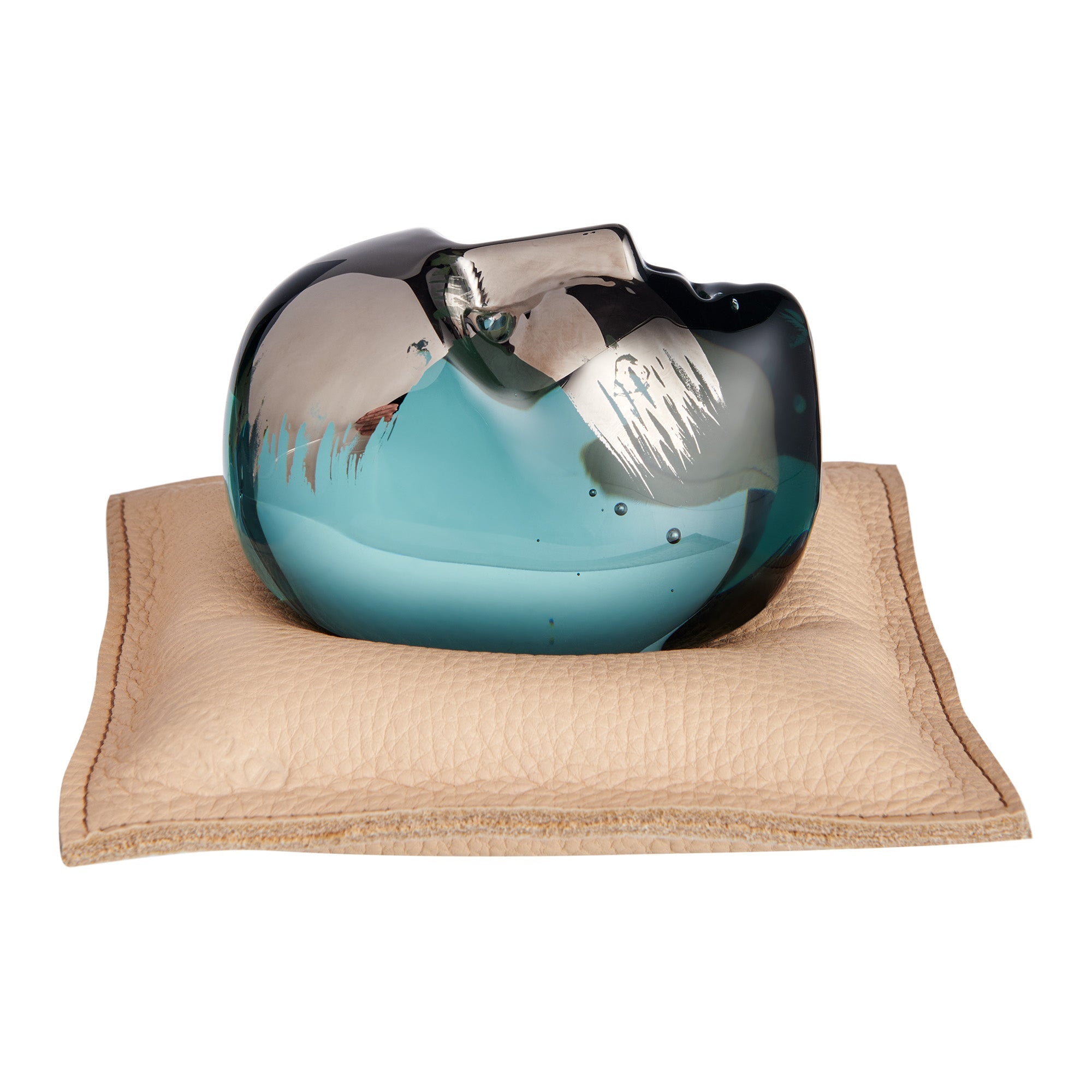 Sculpture Brains Annual 2024 Petrol by Bertil Vallien - KOSTA BODA