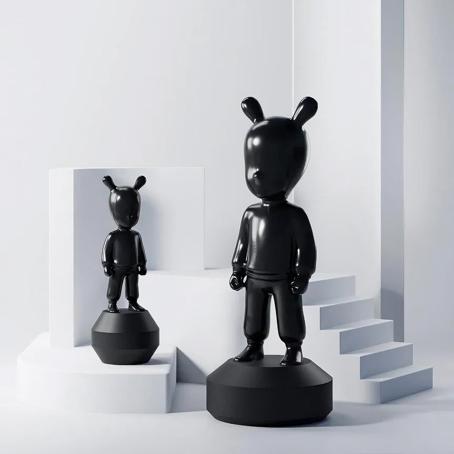 Porcelain sculpture, 11.8 inches, The Black Guest by Jaime Hayon - LLADRO