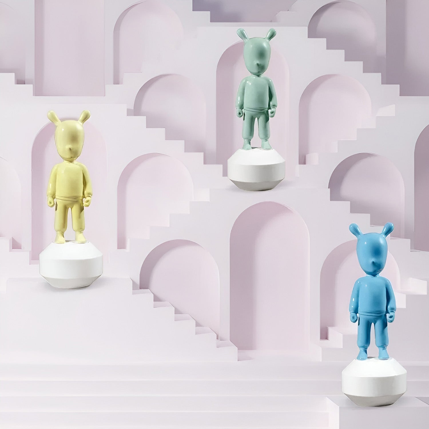 Porcelain sculpture, 11.8 inches, The Blue Guest by Jaime Hayon - LLADRO