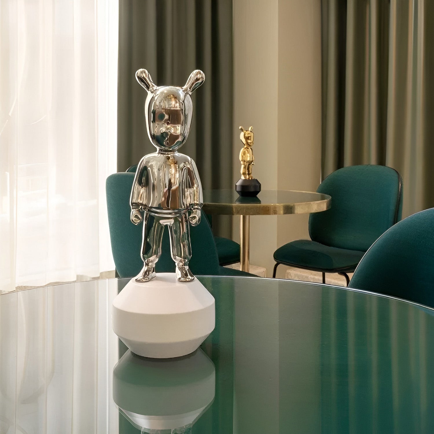 Porcelain sculpture, 11.8 inches, The Silver Guest by Jaime Hayon - LLADRO