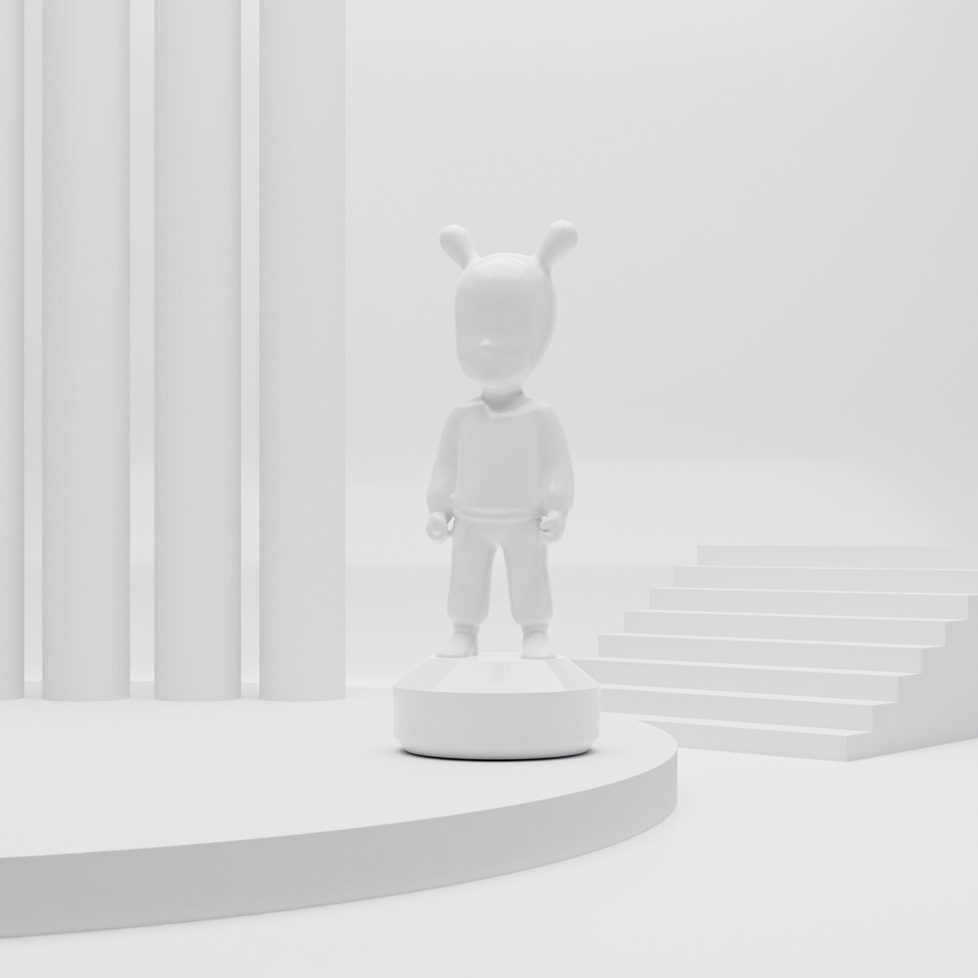 Porcelain sculpture, 11.8 inches, The White Guest by Jaime Hayon - LLADRO