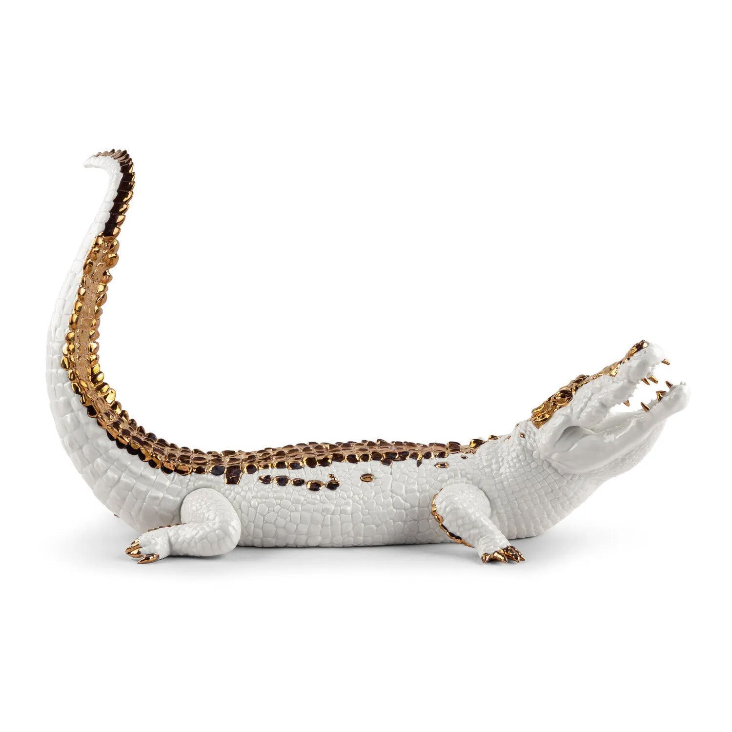 Porcelain sculpture, 26.8 inches, Crocodile by Raul Rubio - LLADRO