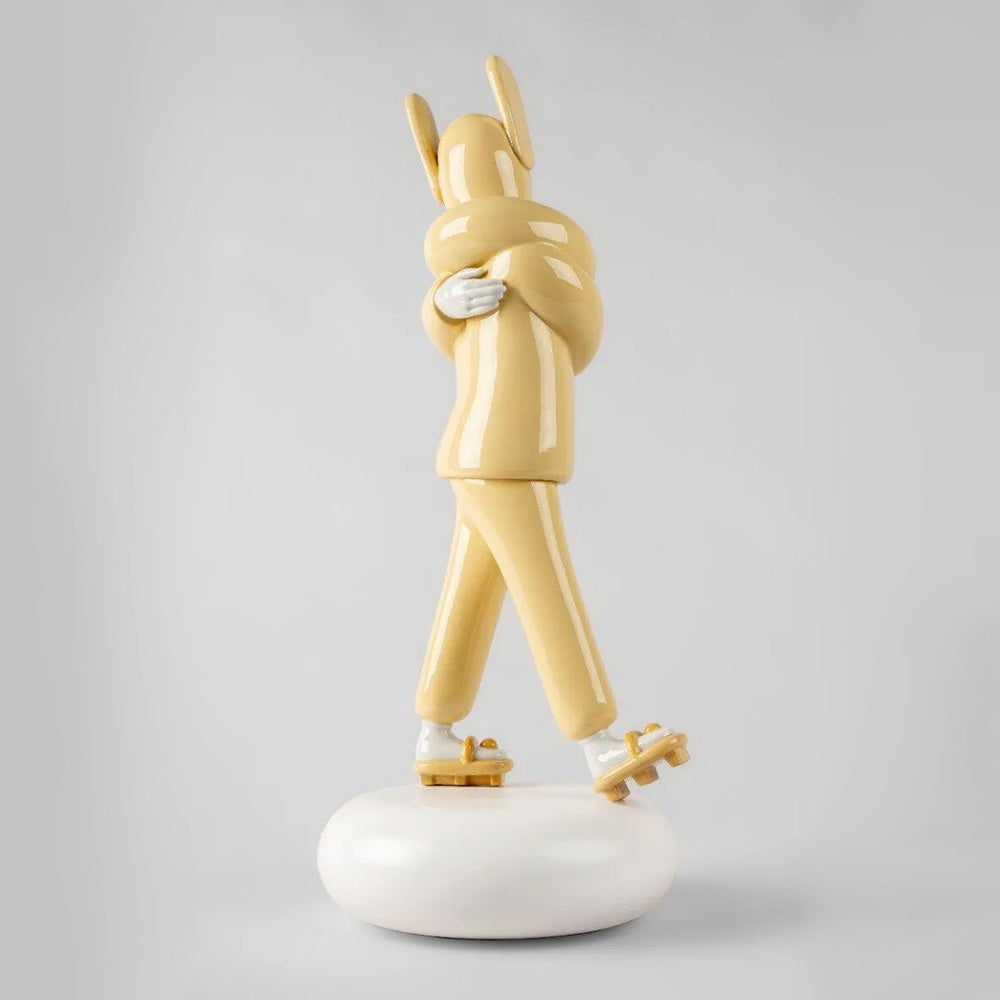 Porcelain sculpture Embraced Yellow by Jaime Hayon - LLADRO