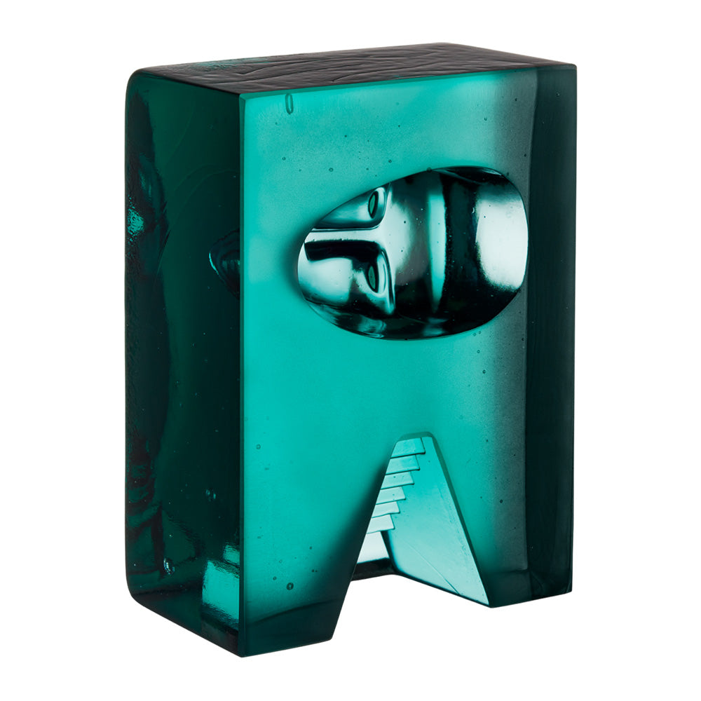 Sculpture Azur Stairs, Petrol Blue by Bertil Vallien - KOSTA BODA