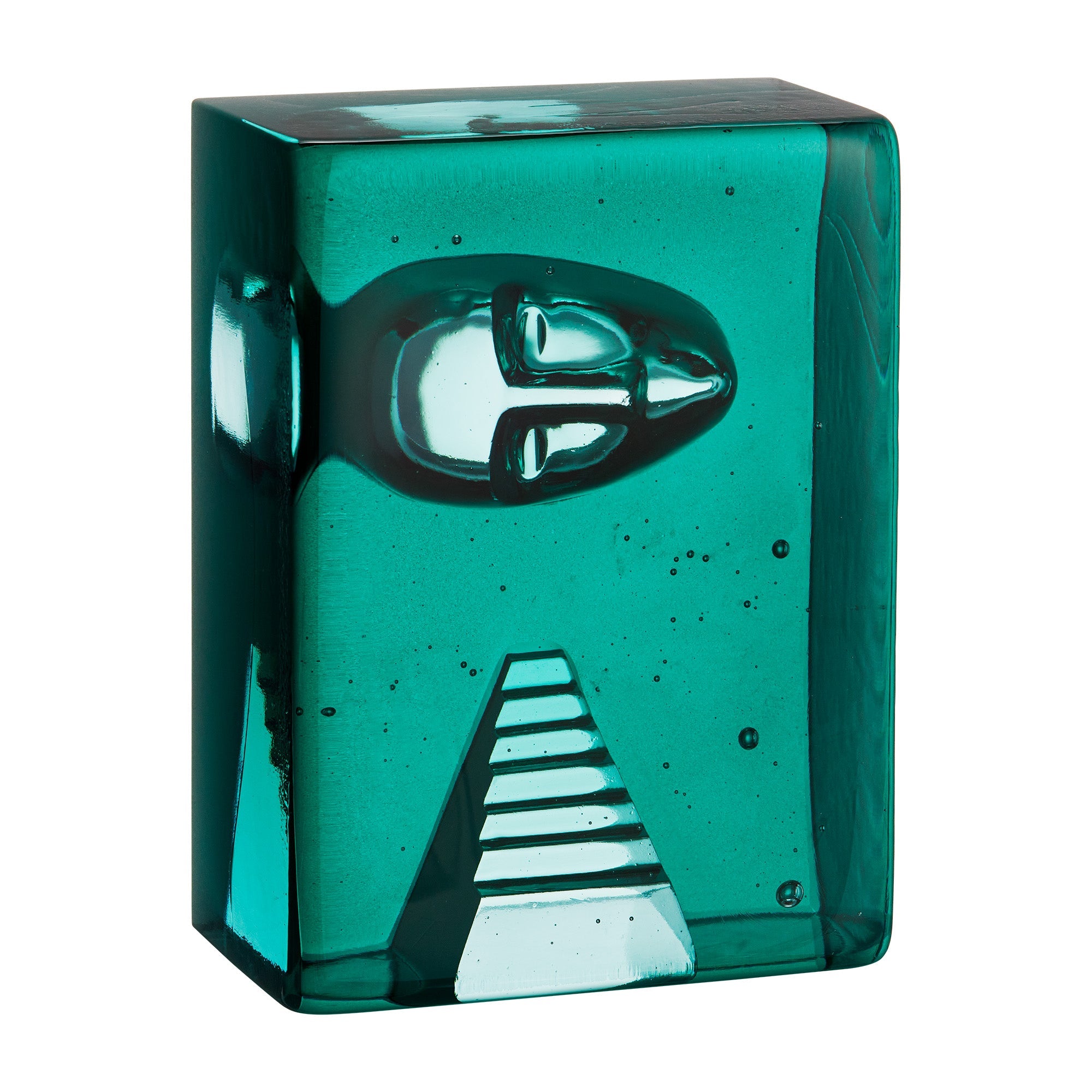 Sculpture Azur Stairs, Petrol Blue by Bertil Vallien - KOSTA BODA