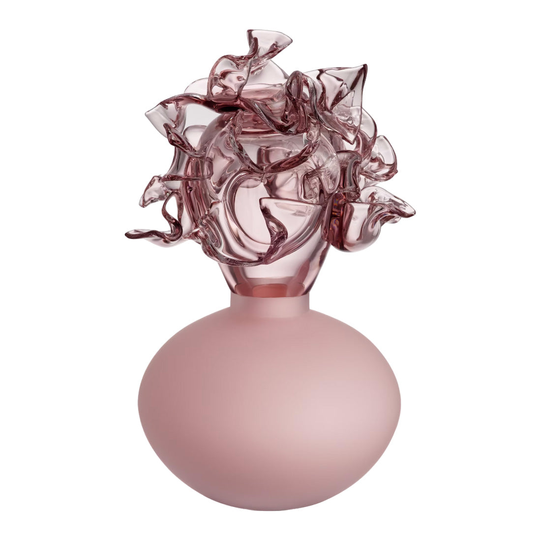 Sculpture vase, Pink, 9.1 inches, Mino by Lena Bergstrom - KOSTA BODA