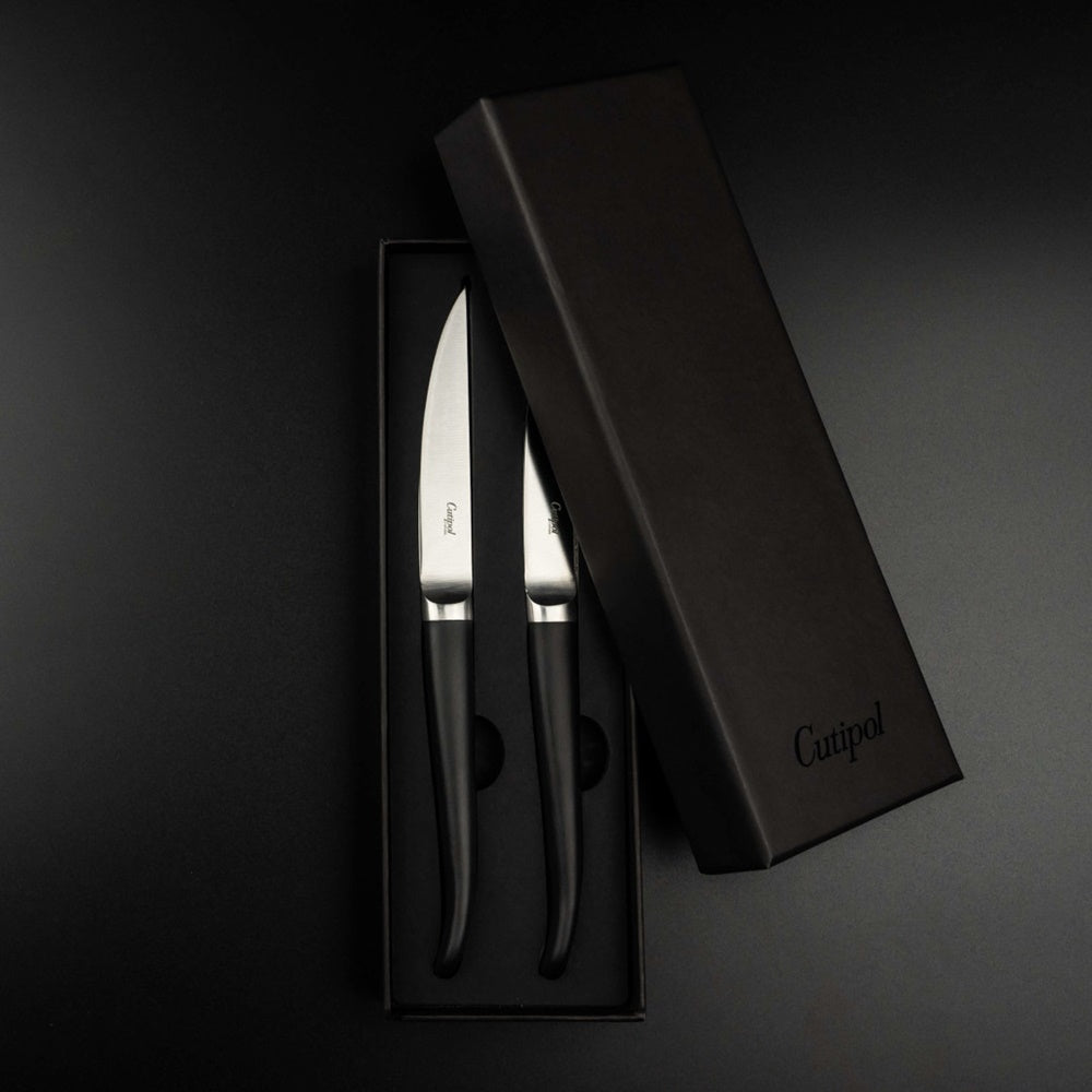 Set of 2 meat knives, made of stainless steel, Rib - CUTIPOL