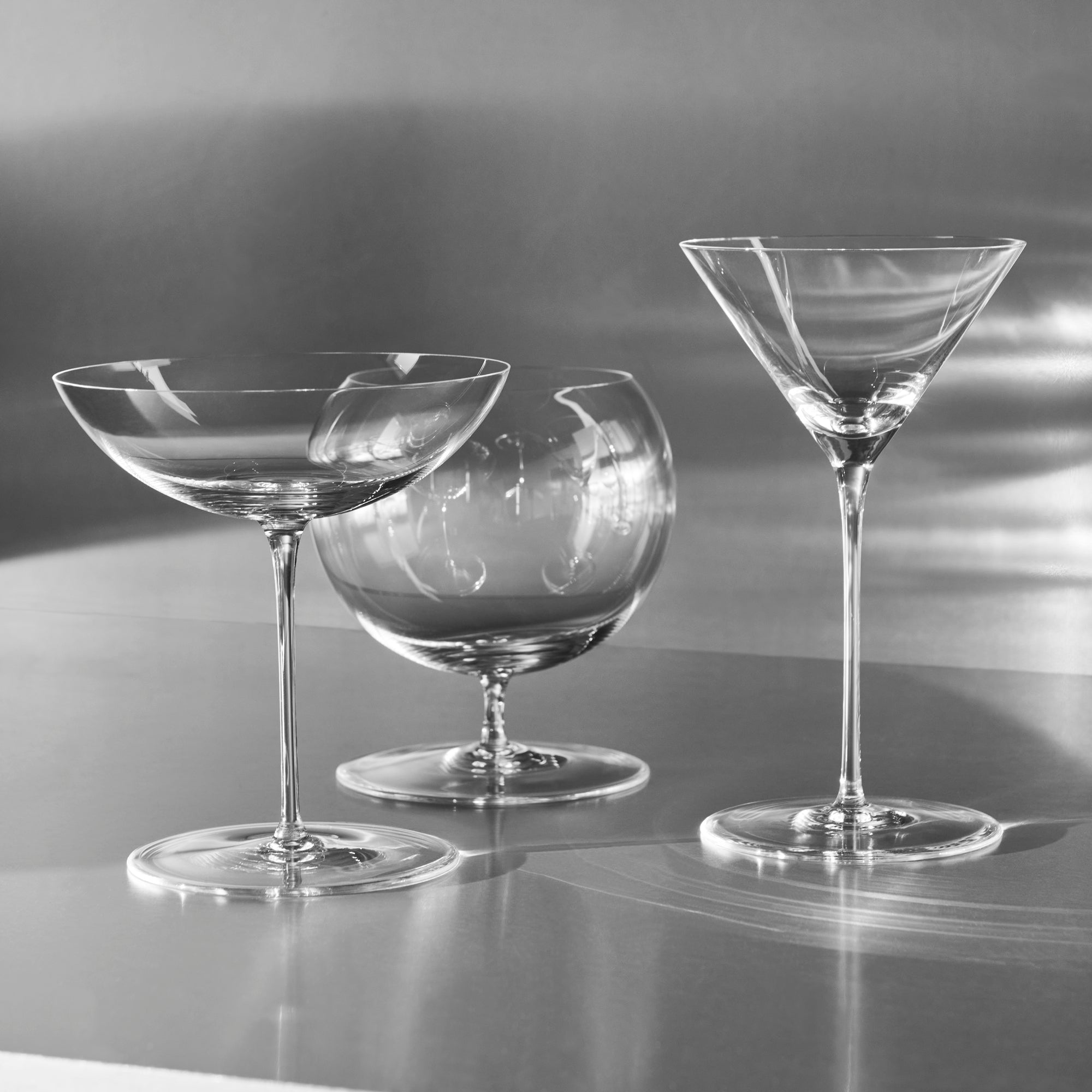 Set of 2 martini glasses, 6.8 fl oz, Geometry by Claesson Koivisto Rune - ORREFORS