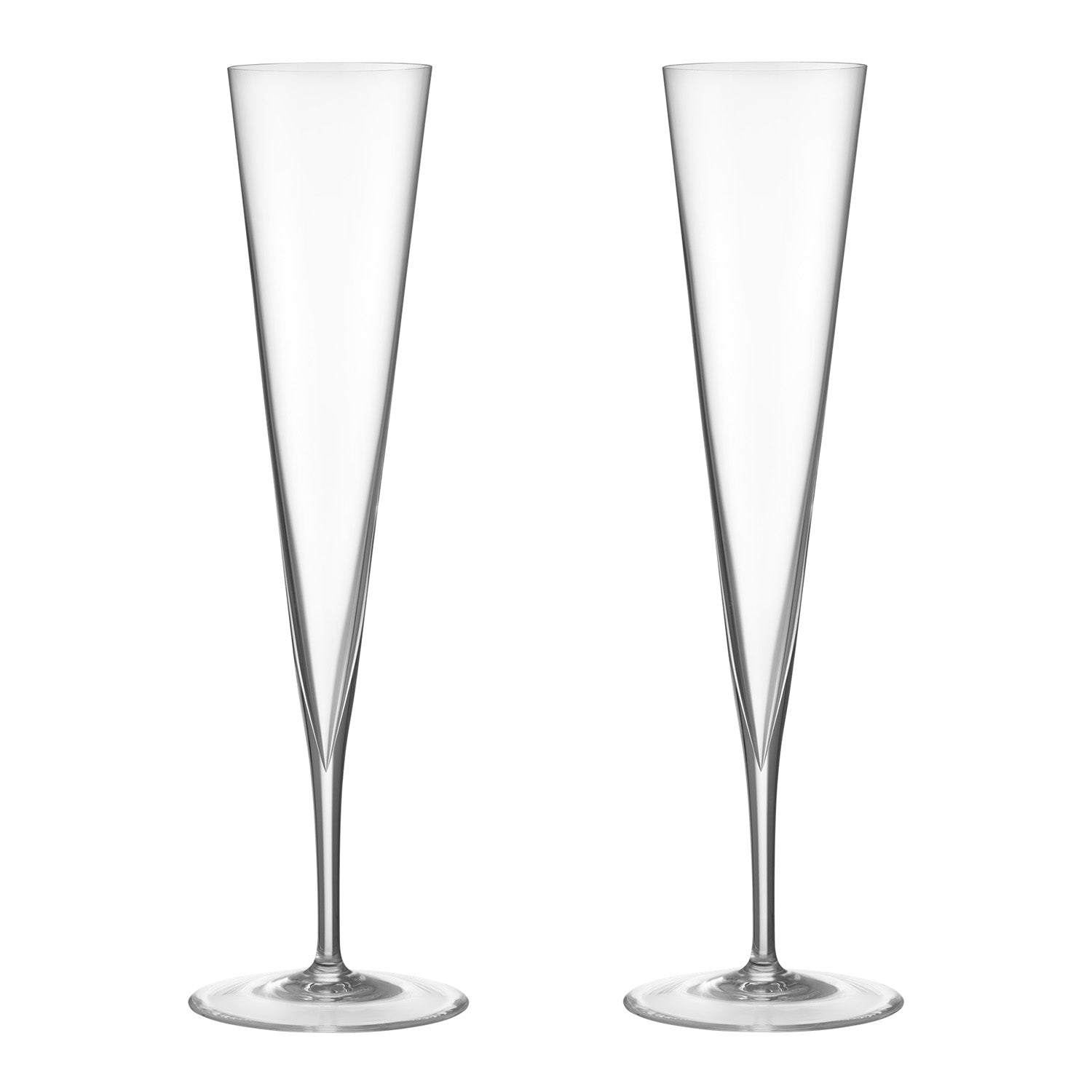 Set of 2 champagne glasses, 8.5 fl oz, Geometry by Claesson Koivisto Rune - ORREFORS