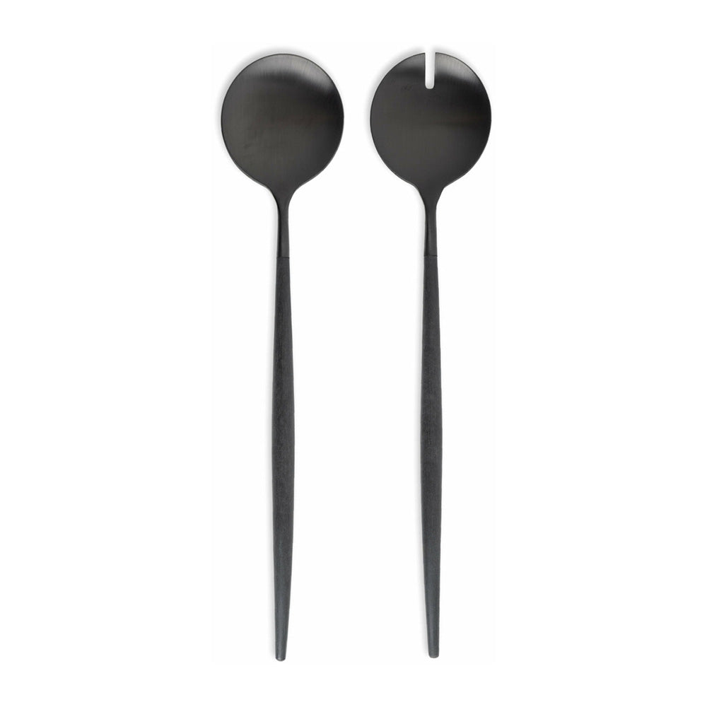2-Piece Salad Set, 11.4 inches, Goa All Black - CUTIPOL