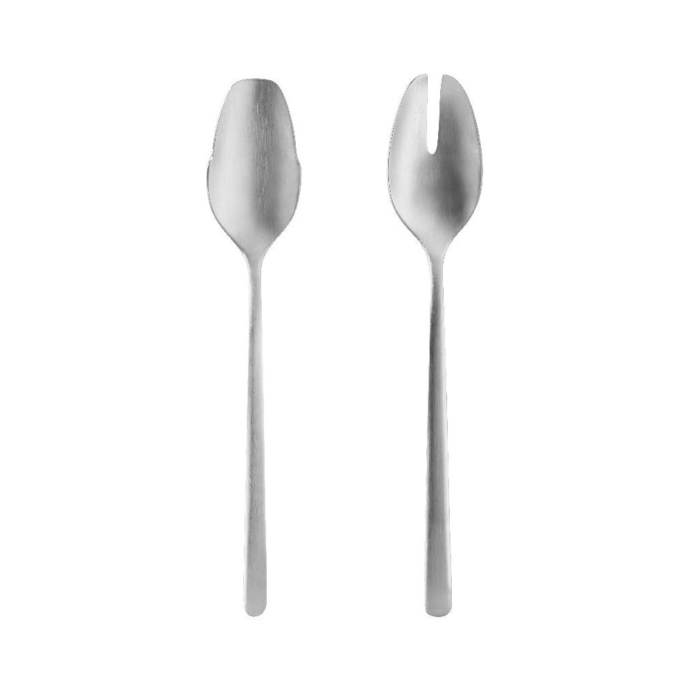 Set of 2 salad pieces, matte silver, Velvet - VISTA ALEGRE