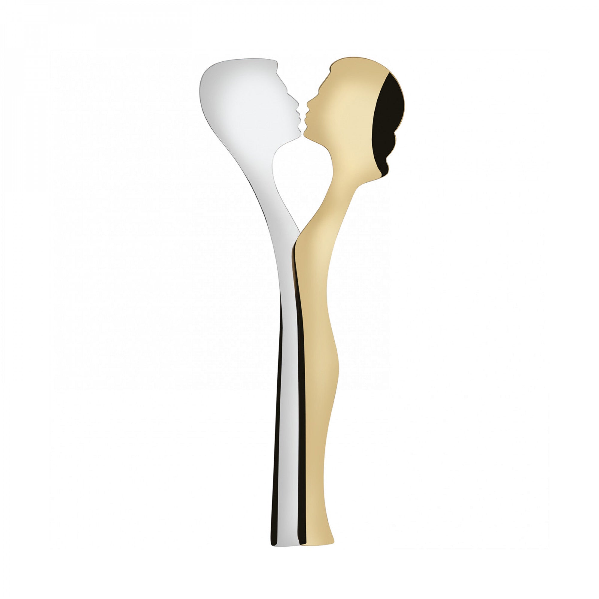 2-Piece Salad Set, Steel/Gold, Abbraccio - BUGATTI