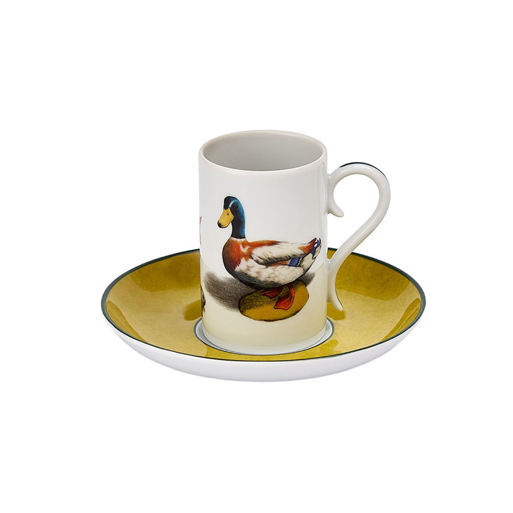 Set of 4 espresso cups and saucers Cardenos de Viagem - VISTA ALEGRE