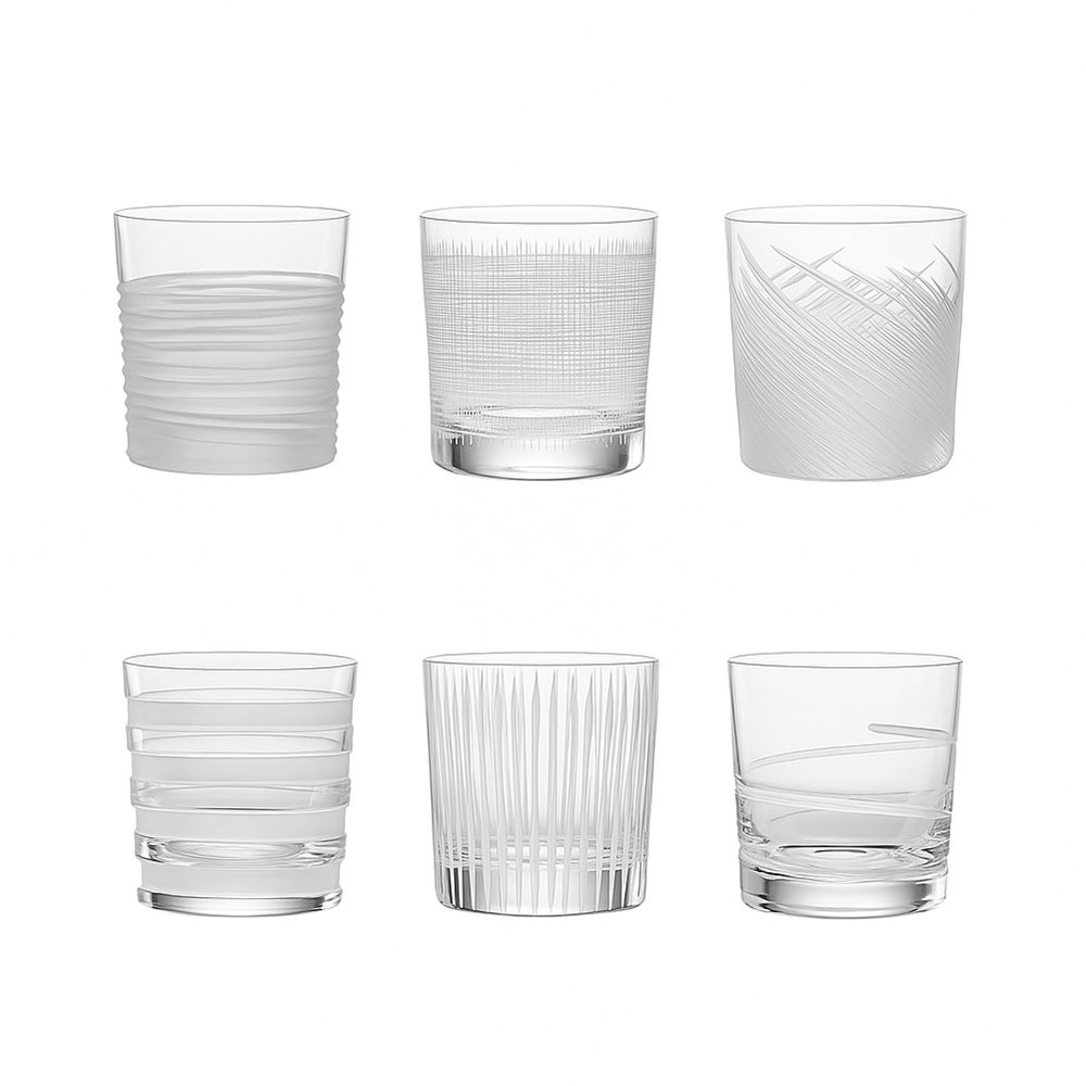 Set of 6 Tumbler Glasses, 12.17 oz, Nove - SALVIATI