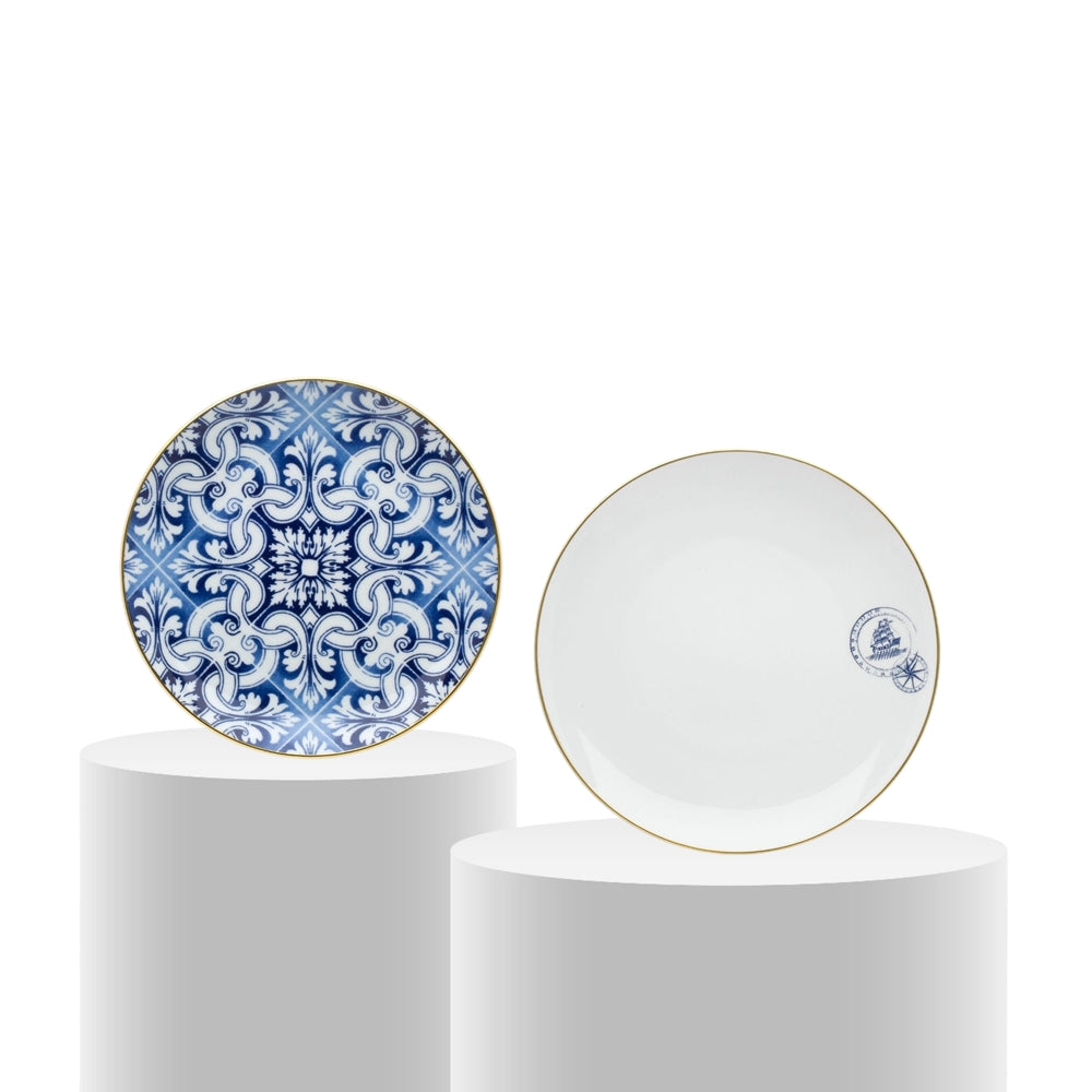 Set of dinner and dessert plate, Transatlantica - VISTA ALEGRE