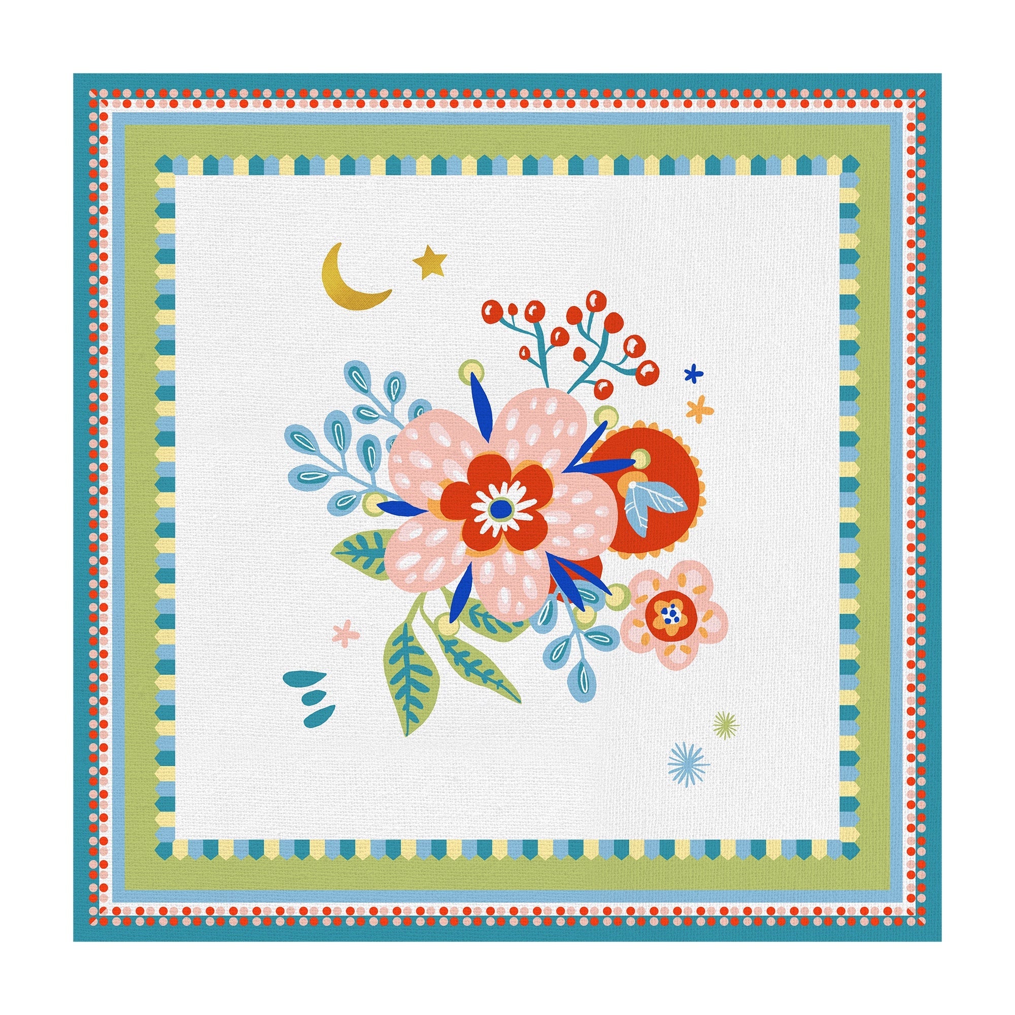 Plate holder, 15x15 inches, Mamma Mia Flower -  BACI MILANO