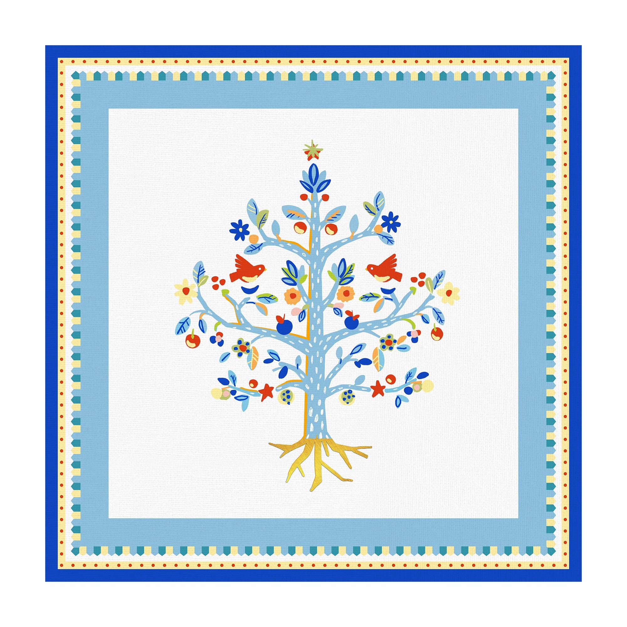 Plate holder, 15x15 inches, Mamma Mia Tree of Life -  BACI MILANO
