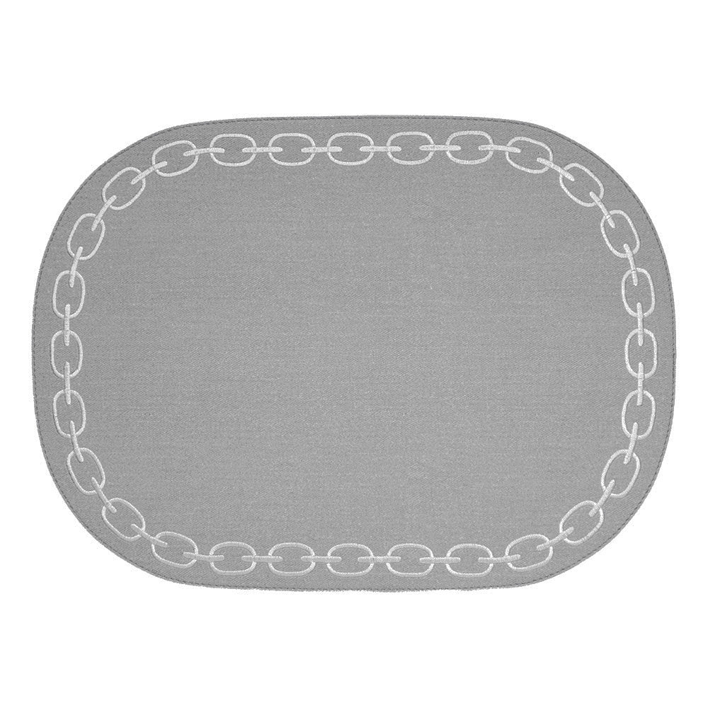 Plate Holder, 44x12.6 inches, Chain Grey/Silver - SIMONA'S COLLECTION