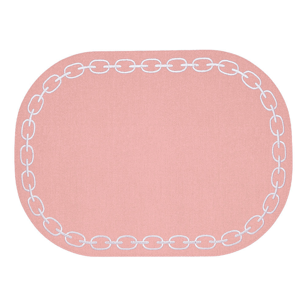 Plate Holder, 44x12.6 inches, Chain Pink/White - SIMONA'S COLLECTION