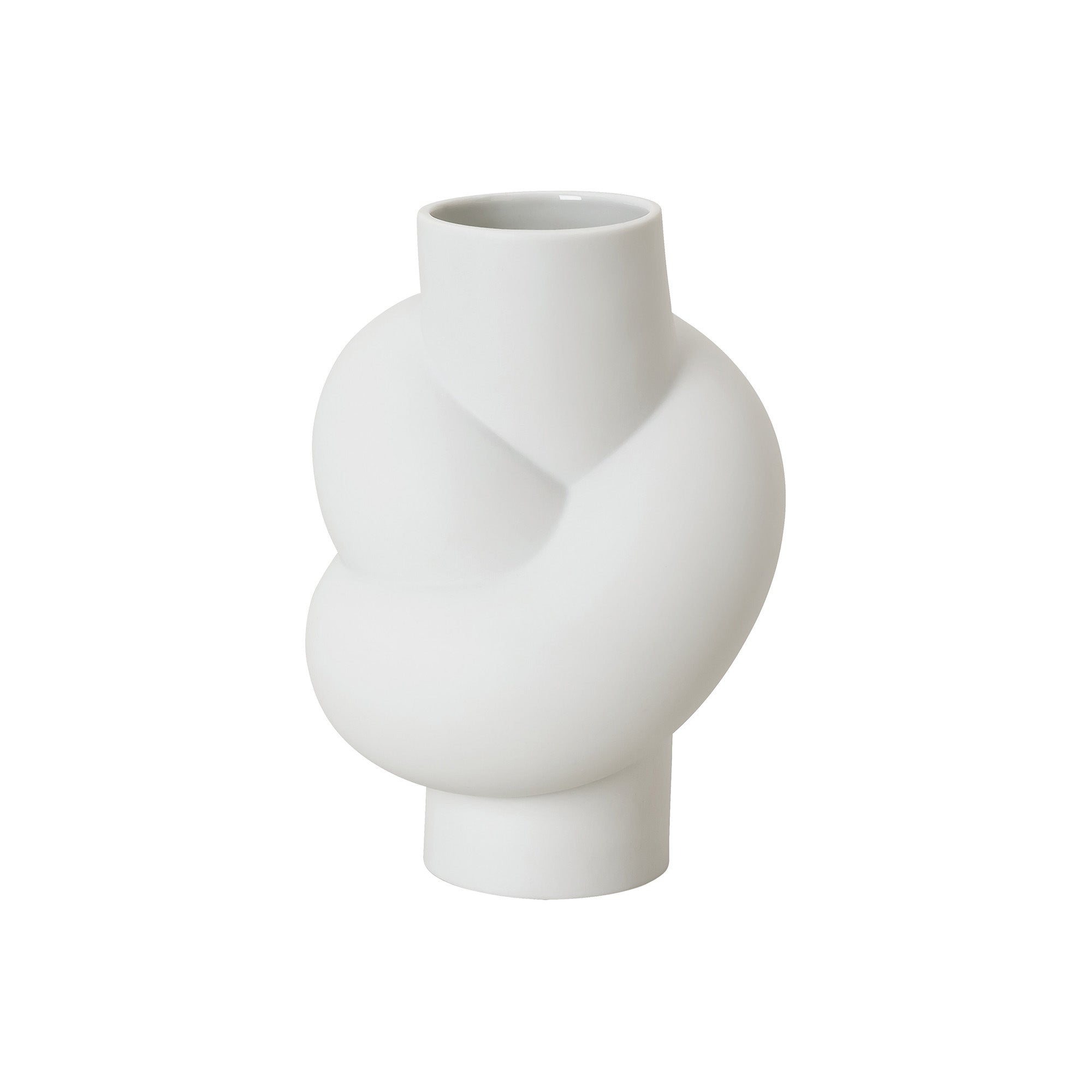 White Porcelain Vase, 5.5 inches, Node White - ROSENTHAL