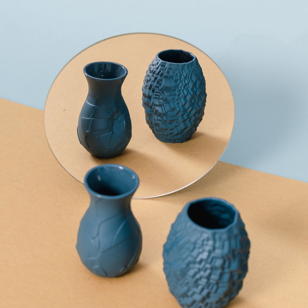 Porcelain vase, 3.9 inches, Phi City Abyss by Cairn Young - ROSENTHAL