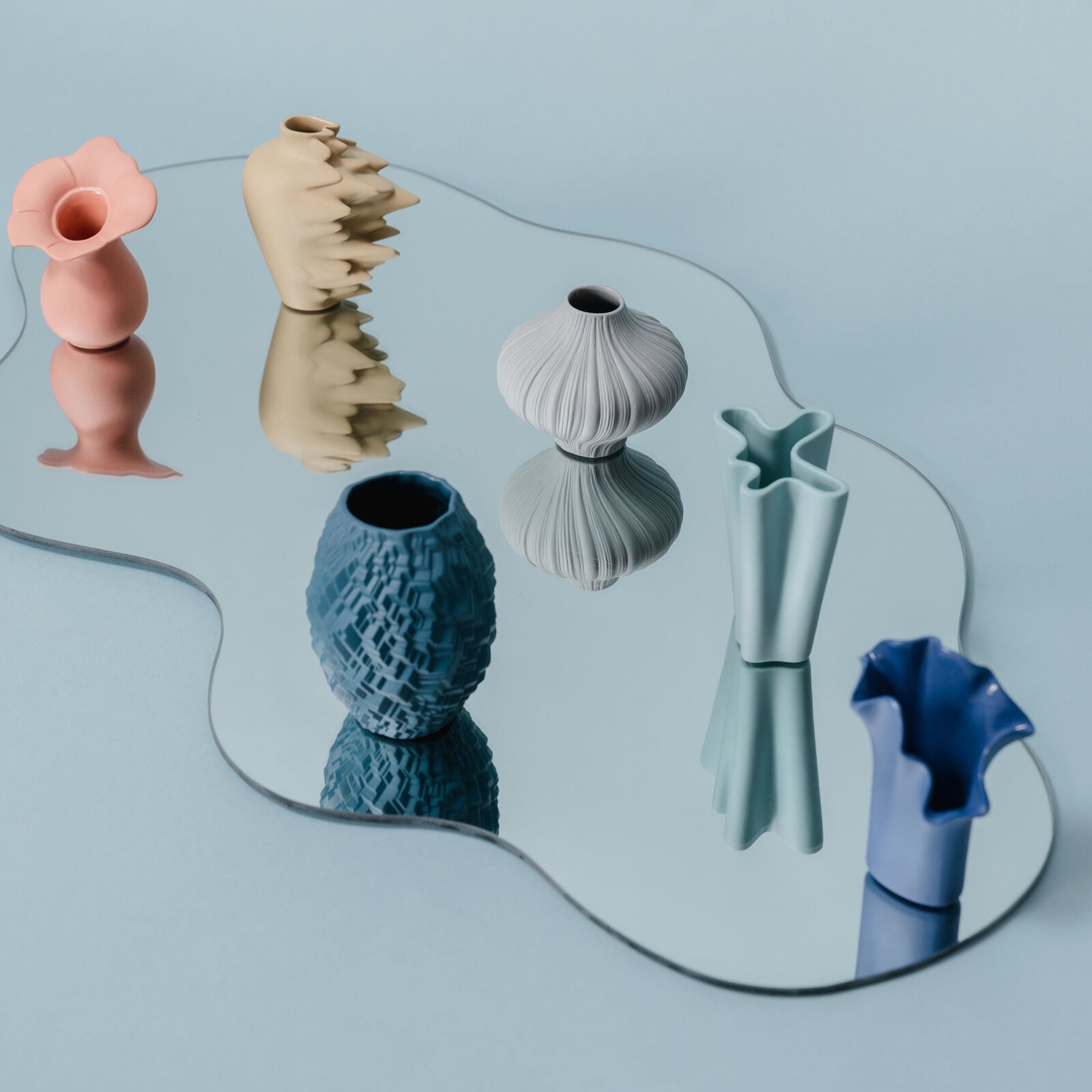 Porcelain vase, 3.9 inches, Phi City Abyss by Cairn Young - ROSENTHAL