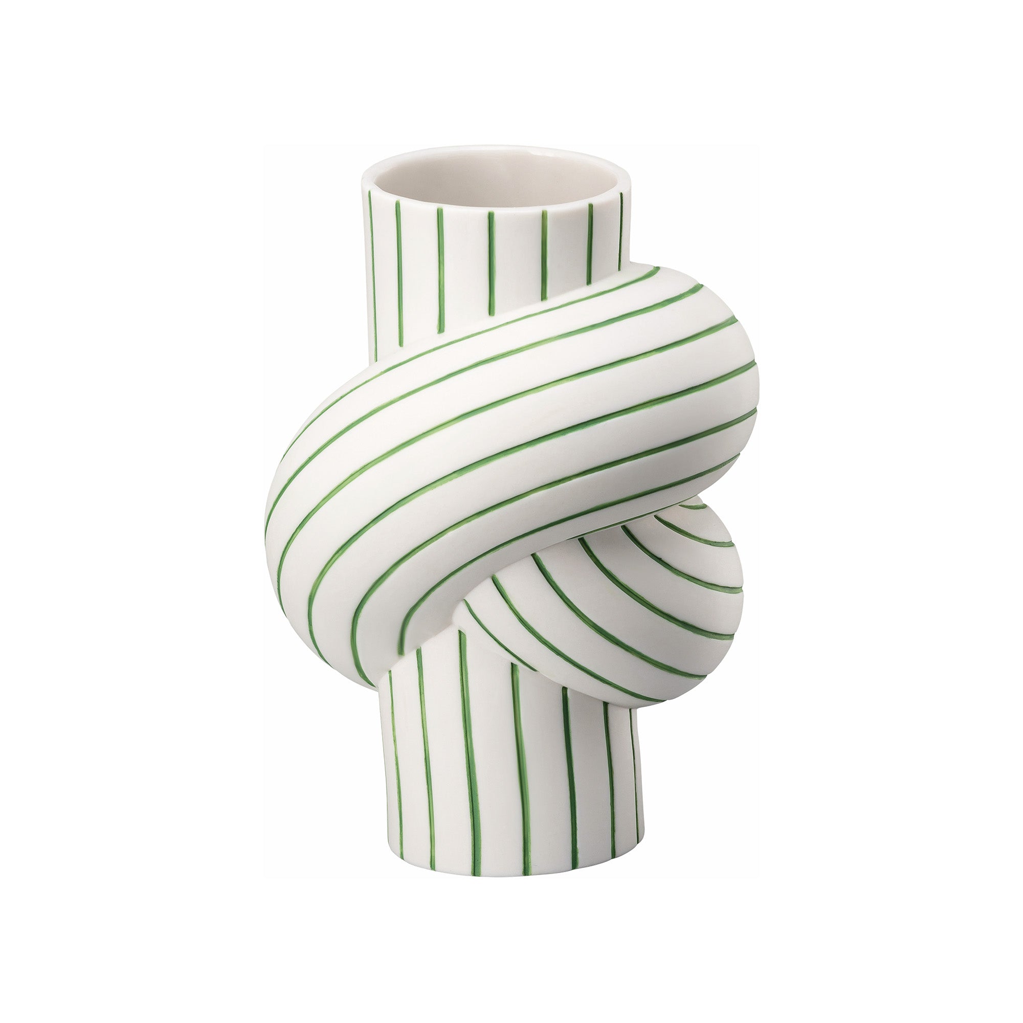 Porcelain vase, 4.7 inches, Node Stripes Apple by Martin Hirth - ROSENTHAL