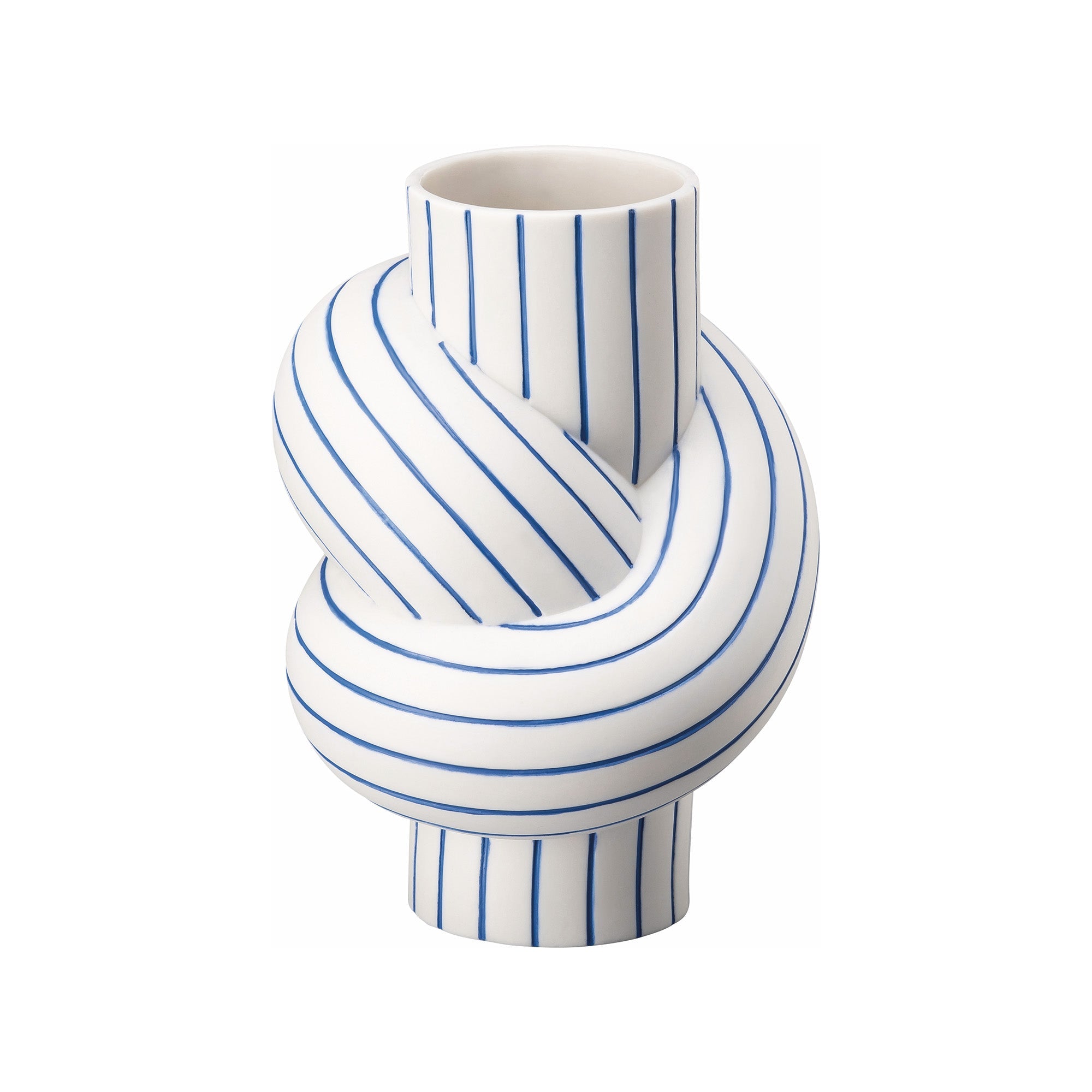 Porcelain vase, 4.7 inches, Node Stripes Blueberry by Martin Hirth - ROSENTHAL