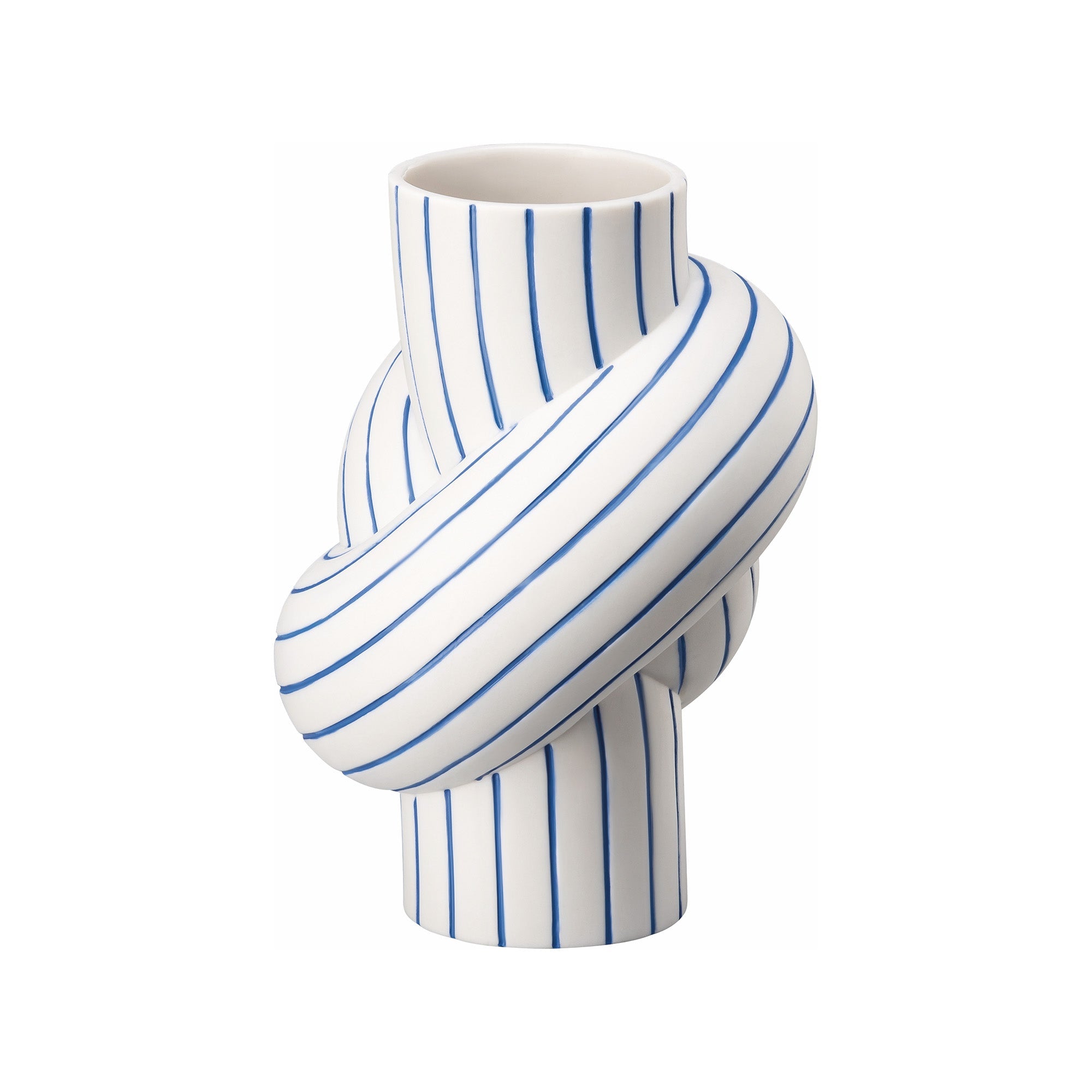 Porcelain vase, 4.7 inches, Node Stripes Blueberry by Martin Hirth - ROSENTHAL