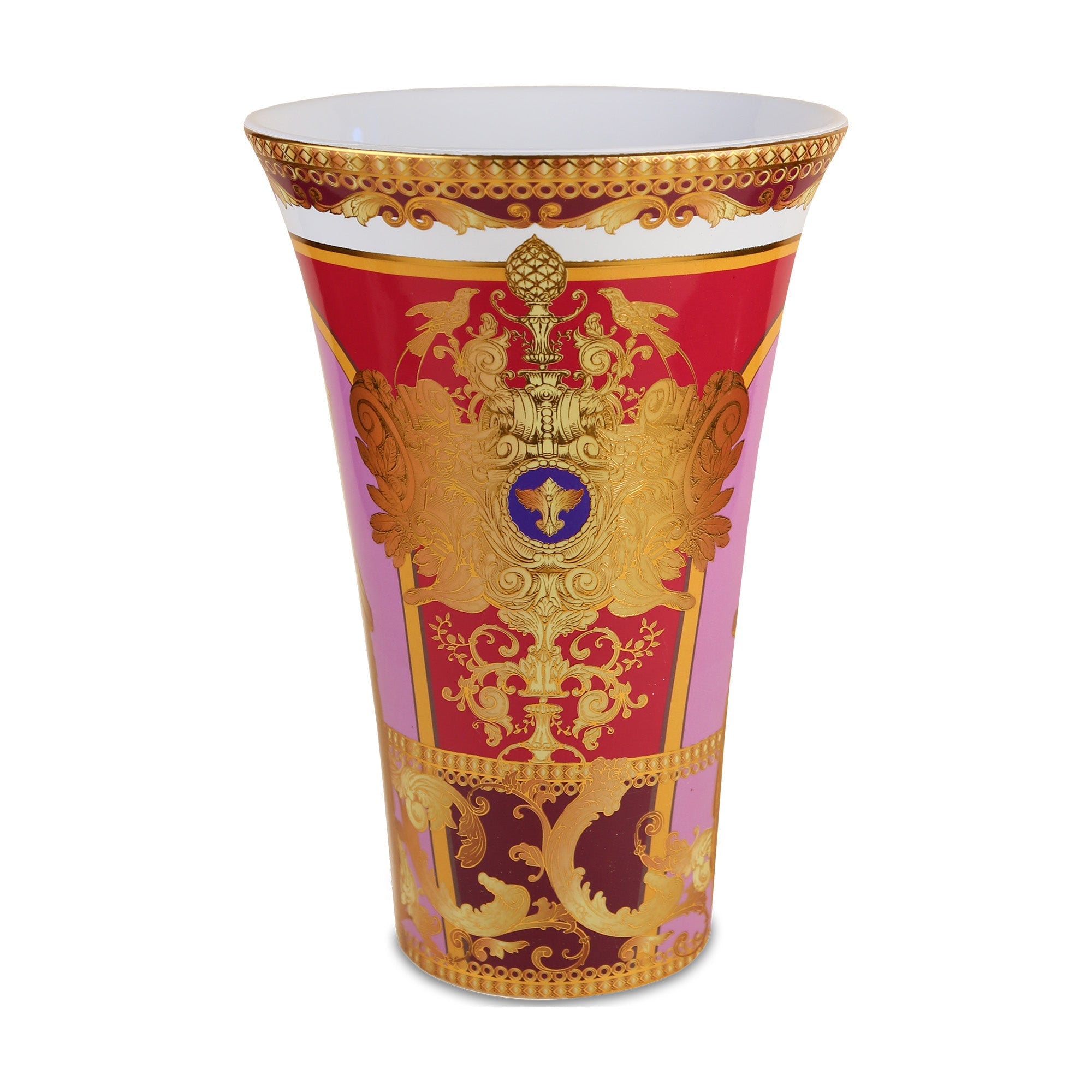 Porcelain Vase, 10.2 inches, Fuchsia, Minerva - BACI MILANO