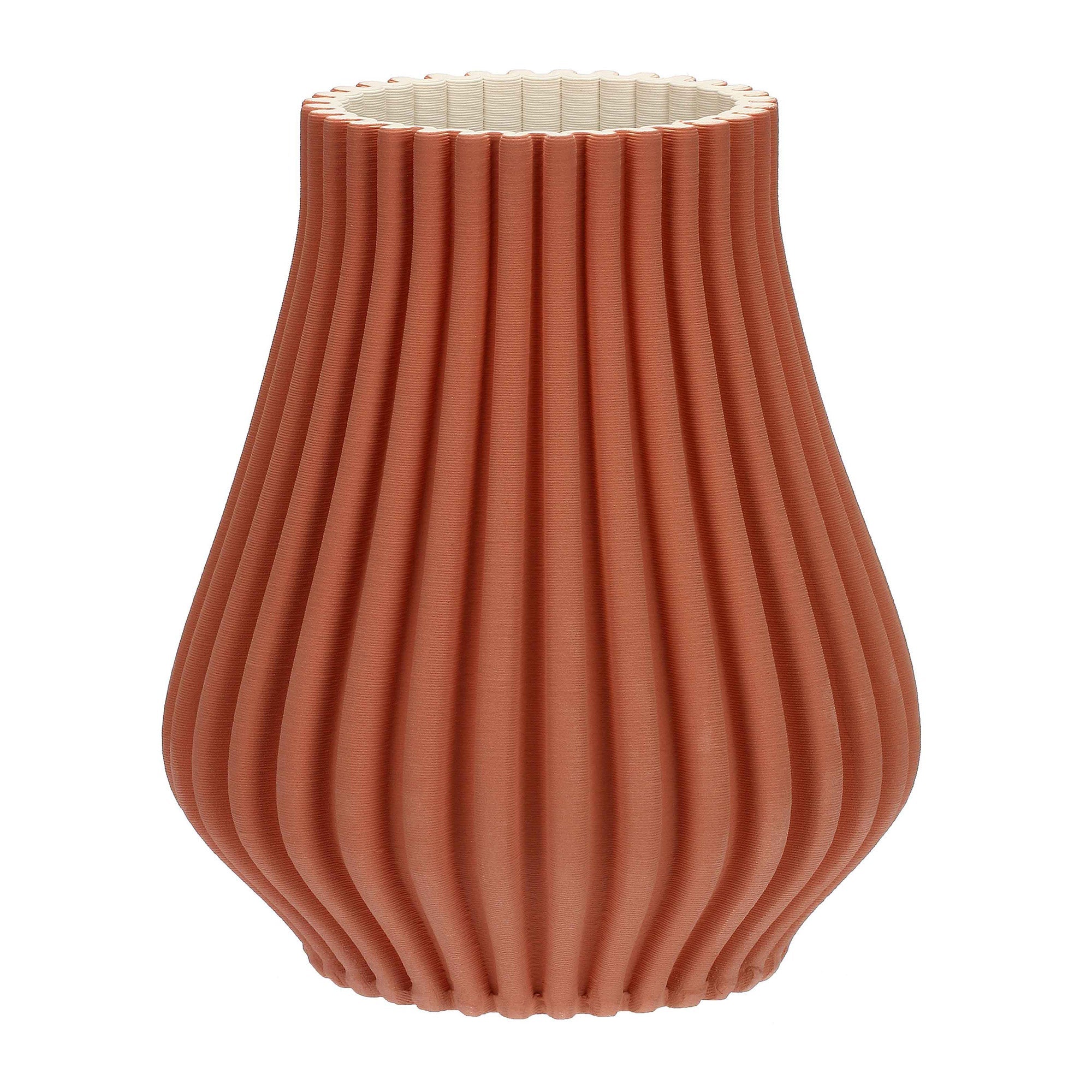 Porcelain Vase, Lino, Coral, 25x11.0 inches - SIMONA'S COLLECTION