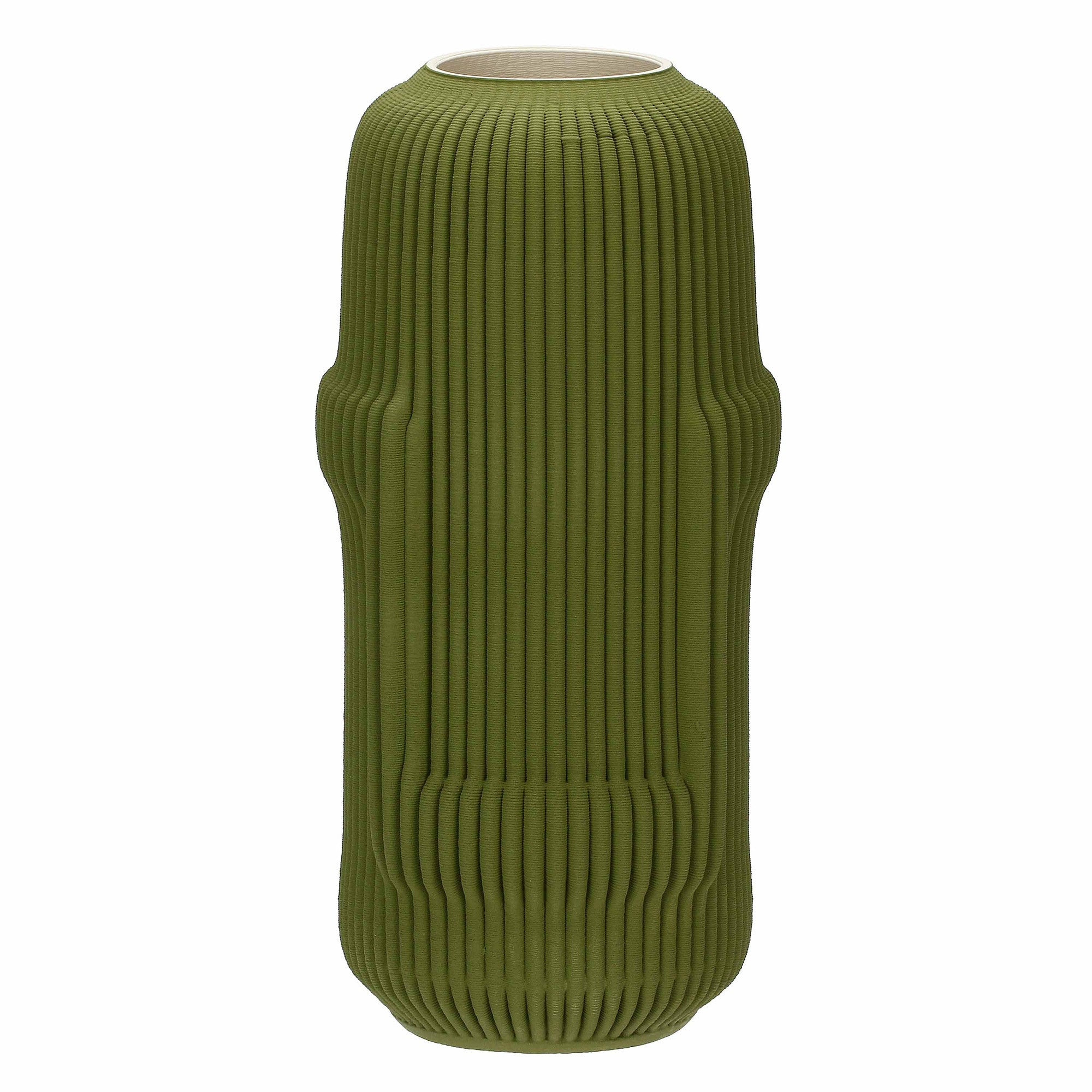 Porcelain Vase, Lino, Green, 18x13.8 inches - SIMONA'S COLLECTION