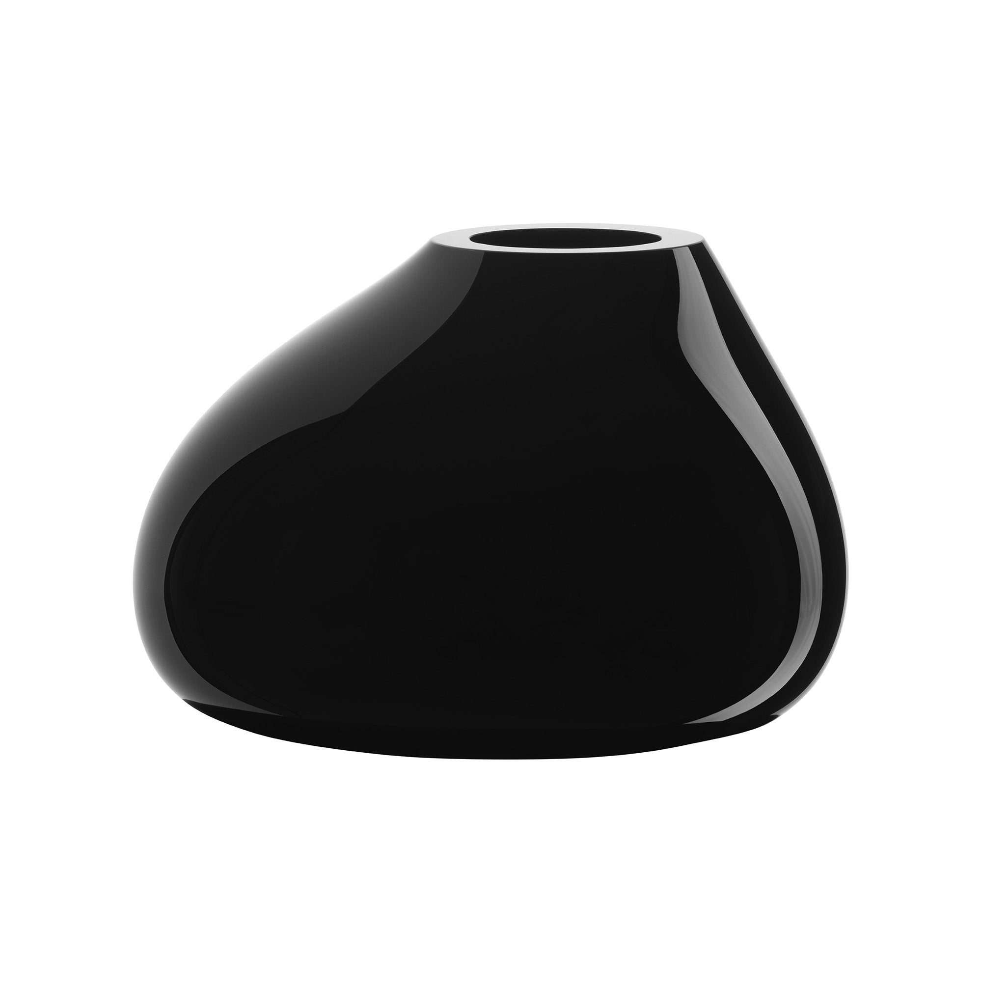Crystal glass vase, black, Ebon by Claesson Koivisto Rune - ORREFORS