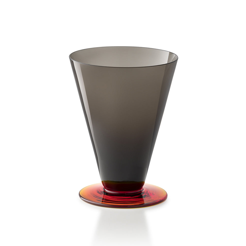 Set of 6 Water Glasses, grey/red, Salicornia - SALVIATI