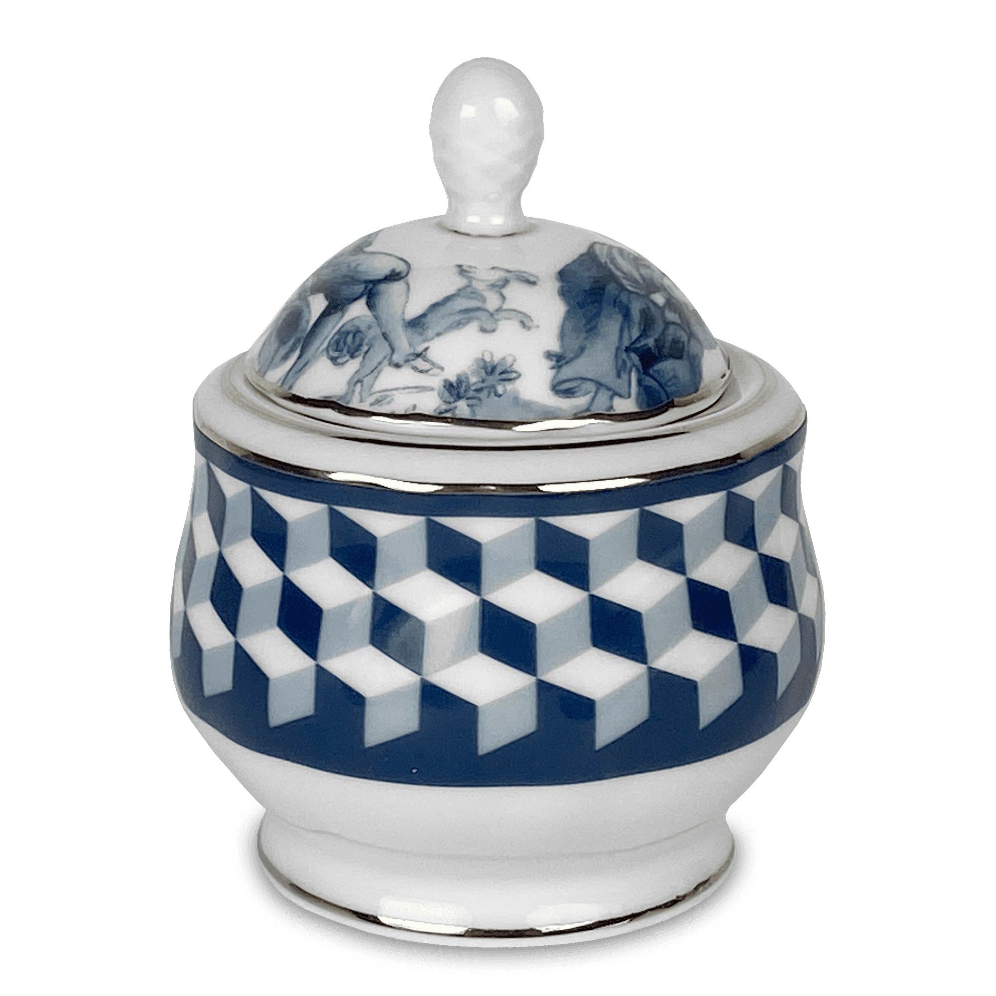 Porcelain sugar bowl, Versailles - BACI MILANO